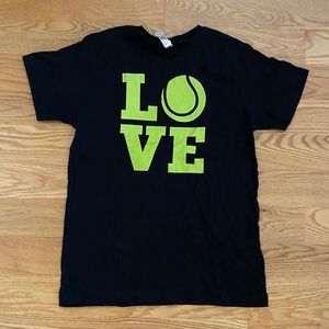 Girl's NWOT L.A.T. Graphic Tennis Tee (L)